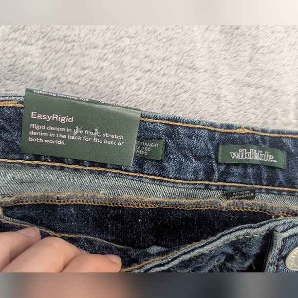 NWT Target Wild Fable Mid Rise 90s Relaxed Straight Jeans With Detachable Waist - Picture 6 of 10